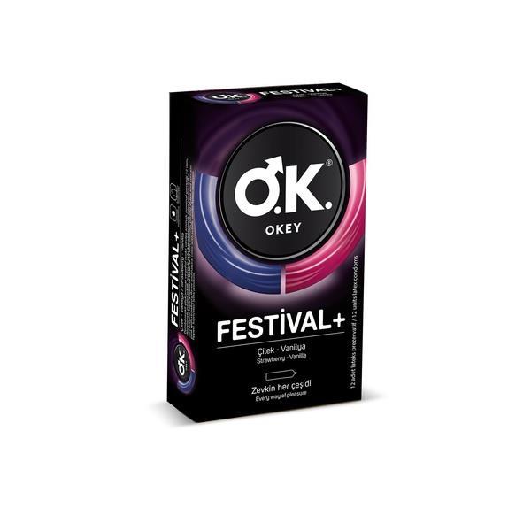 Okey Flavored Condoms Festival 12-Pack - Strawberry & Vanilla, Lubricated, Safe Intimacy Products Okey Flavored Condoms - Safe & Pleasurable Intimacy flavored condoms,aromatic condoms,lubricated condoms,safe intimacy products,adult protection products,condoms with flavor,strawberry flavored condoms,vanilla flavored condoms,intimacy products,sexual health products,protection during intimacy,pleasure enhancement,intimate health,relationship enhancement
