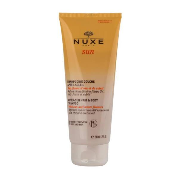 nuxe sun after sun shampoo bottle, nuxe sun shampoo for hair and body Nuxe Sun After Sun Hair and Body Shampoo - Gentle Cleanser | 200ml Nuxe After Sun Shampoo - Gentle Cleansing | 200ml nuxe, after-sun, shampoo, hair-care, body-care, gentle-cleanser, sun-exposed-skin, hydrating-shampoo, natural-ingredients, ai-generated