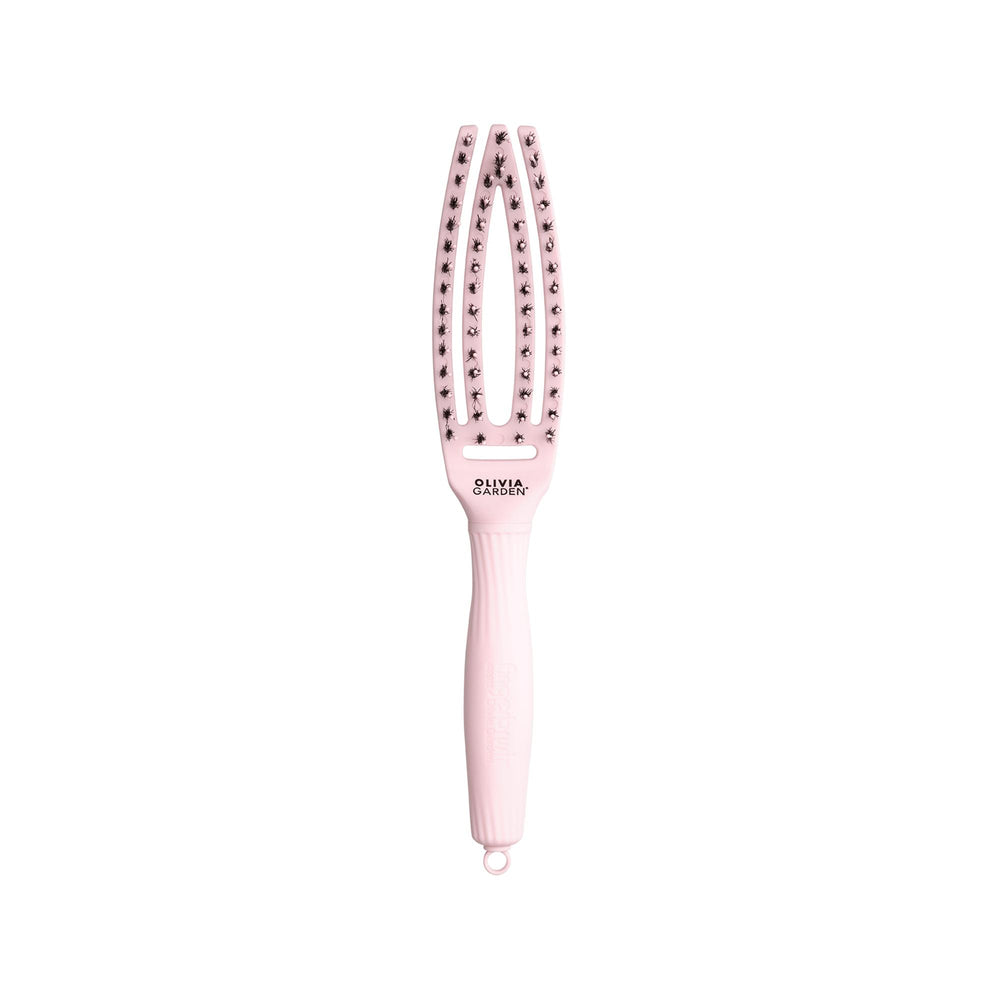 Olivia Garden Fingerbrush Care Iconic Boar & Nylon Pink S