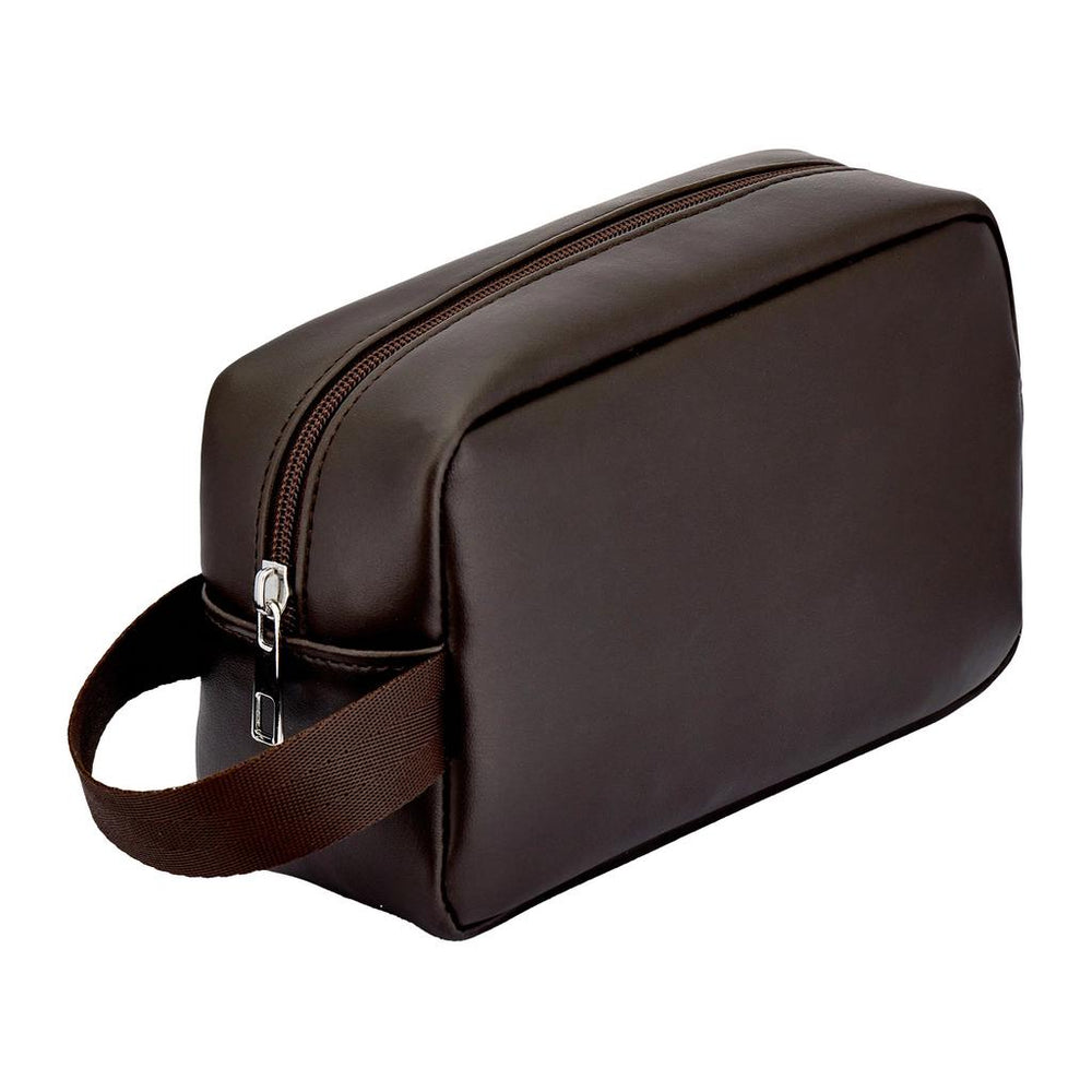 Eklips Brown Men's Grooming Bag for Travel