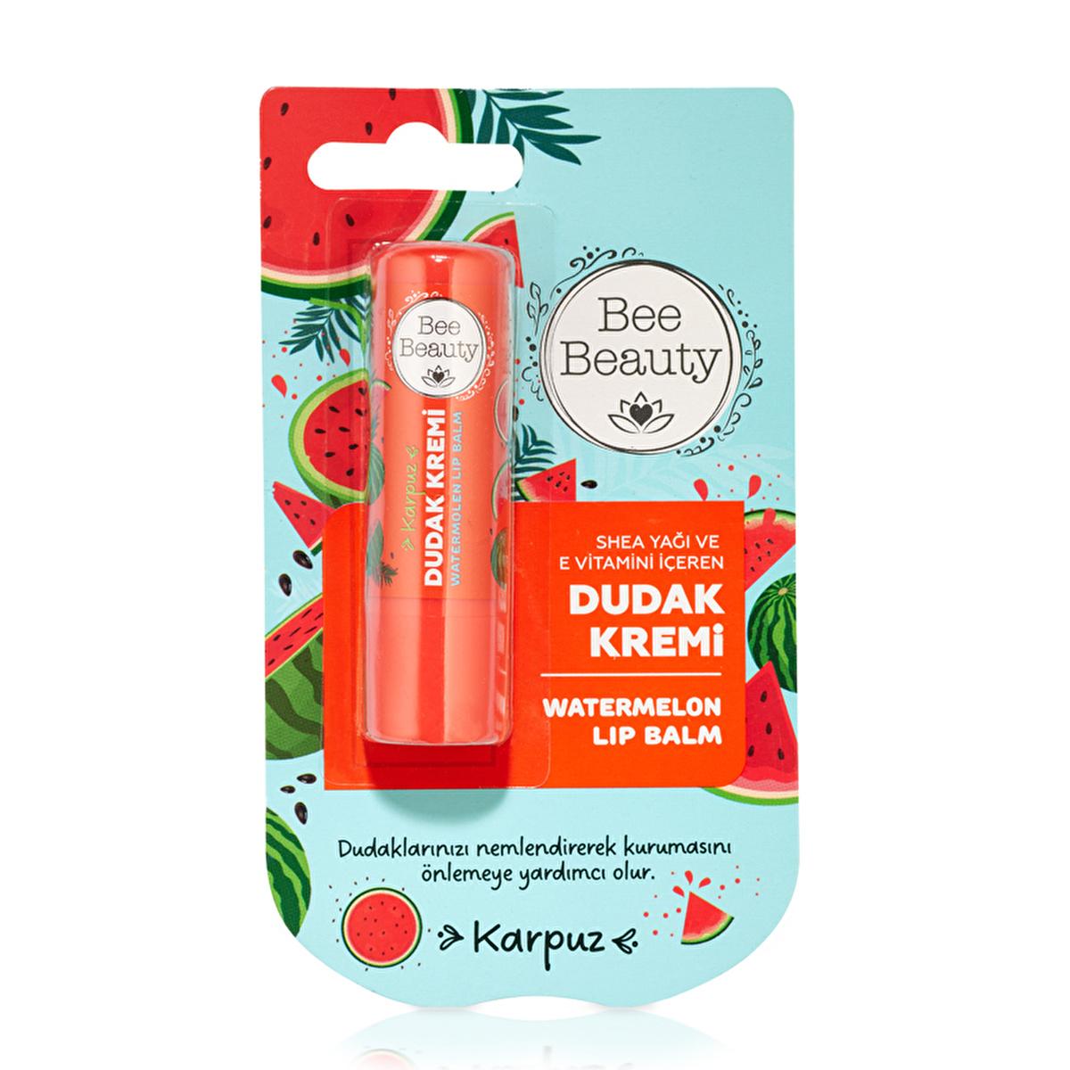 bee-beauty-lip-balm-watermelon, watermelon-lip-balm, shea-butter-lip-balm Bee Beauty Lip Balm Watermelon - Moisturizing Shea Butter and Vitamin E for Soft Lips | 0.5 fl. oz. Bee Beauty Lip Balm Watermelon - Hydrating Formula for Soft Lips bee-beauty, lip-balm, watermelon, shea-butter, hydrating-lip-care, lip-care, moisturizing, face-and-body, ai-generated, beauty