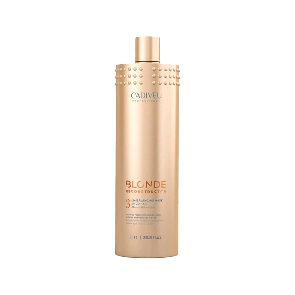 Cadiveu Blonde Reconstructor pH Balancing Hair Mask - 1000ml Large Capacity for Blonde Hair Repair Cadiveu Blonde Reconstructor Mask - pH Balancing for Blonde Hair Cadiveu Blonde Reconstructor, pH balancing hair mask, blonde hair care, hair reconstruction treatment, large capacity hair mask, hair repair, blonde hair maintenance, hair care products, professional hair care, Cadiveu products