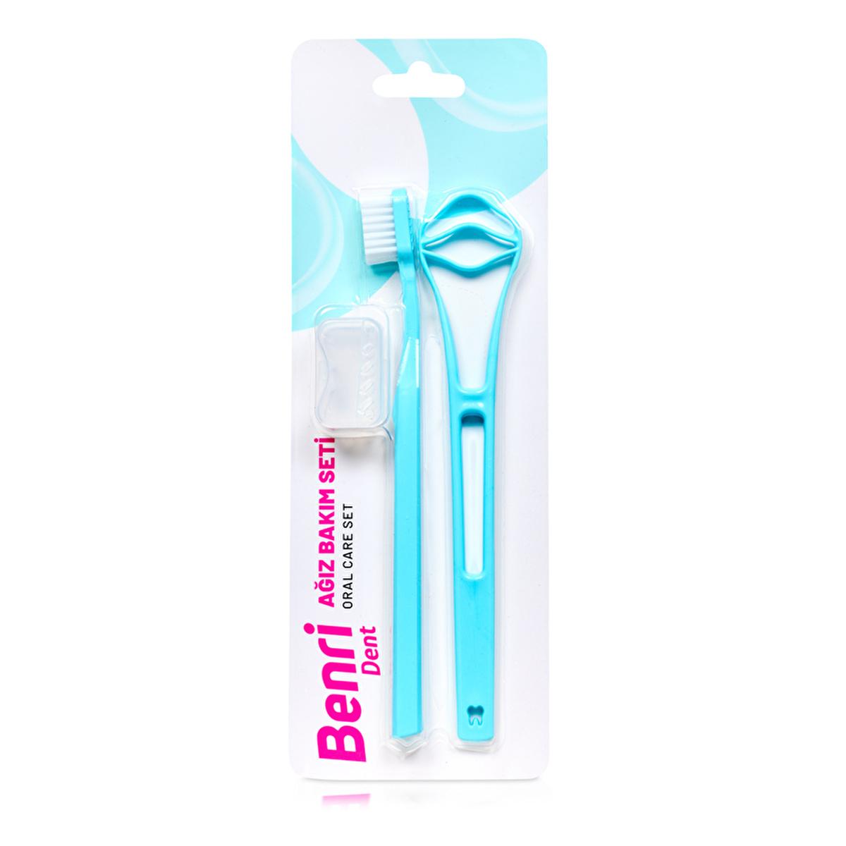 Benri Oral Care Set - Toothbrush & Tongue Cleaner for Comprehensive Dental Hygiene Benri Oral Care Set - Toothbrush & Tongue Cleaner oral care set, toothbrush, tongue cleaner, dental hygiene, mouth care, oral health, hygiene products, dental care routine, fresh breath, clean mouth, Benri