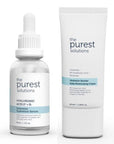 The Purest Solutions Intensive Hydration Skincare Set - Hyaluronic Acid Serum & Ceramide Moisturizing Cream for - Face Serum