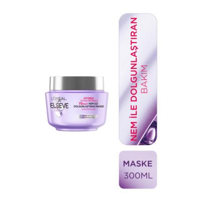 Loreal Elseve Hydra Hyaluronic Acid Hair Mask: 72-Hour Hydration & Plumping for Dry Hair, Volumizing, Lightweight 300ml Loreal Hyaluronic Hair Mask: 72H Hydration for Dry Hair Hyaluronic Acid Hair Mask, Hydrating Hair Mask, Hair Mask for Dry Hair, Volumizing Hair Mask, Loreal Hair Mask, Elseve Hair Mask, 72 Hour Hydration Hair Mask, Plumping Hair Mask, hair mask, dry hair, dehydrated hair, volume, lightweight, intense hydration, long-lasting hydration, hair care, hair treatment, women's hair care, hair heal