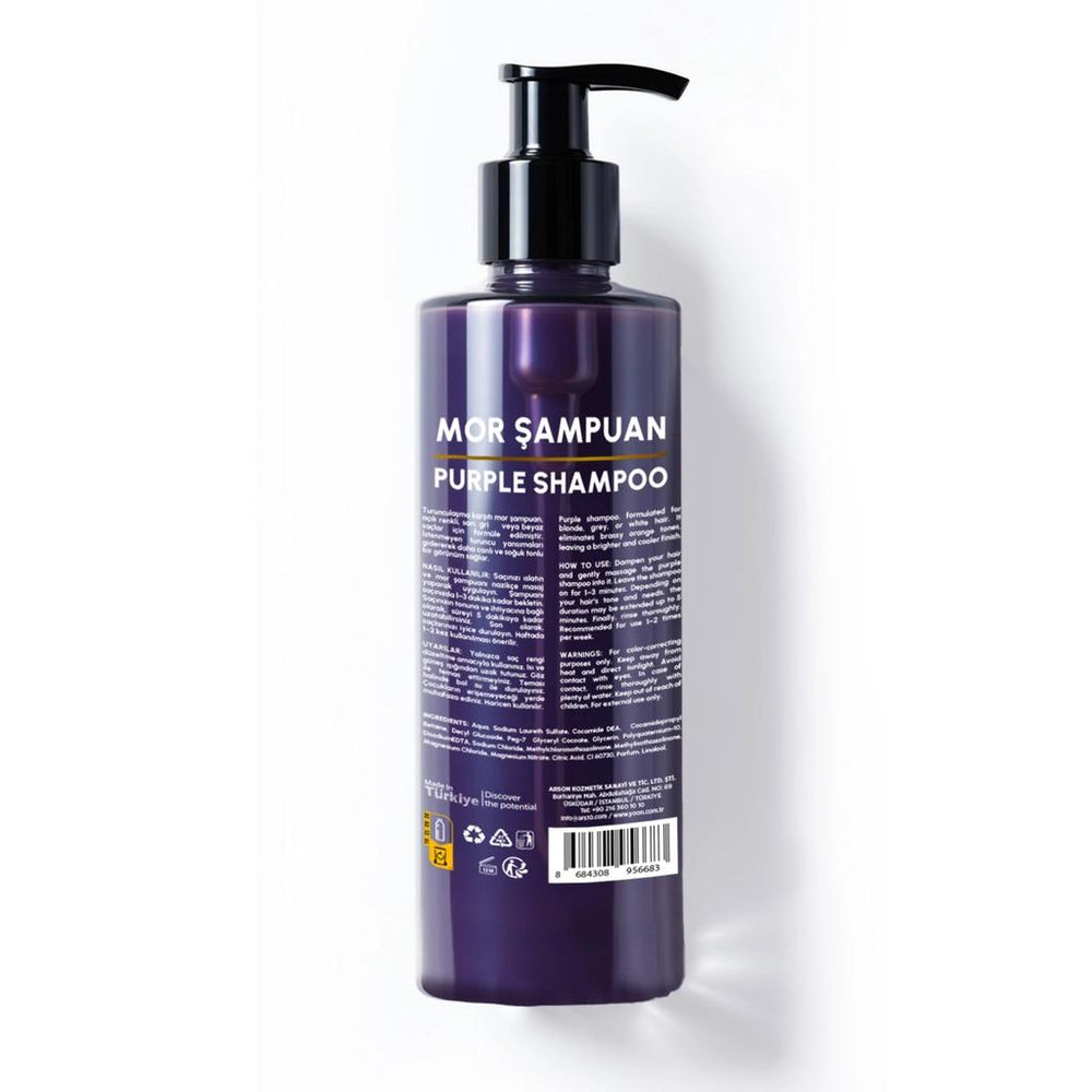 Yoon Anti-Brassiness Purple Shampoo for Blonde Hair 400 ml