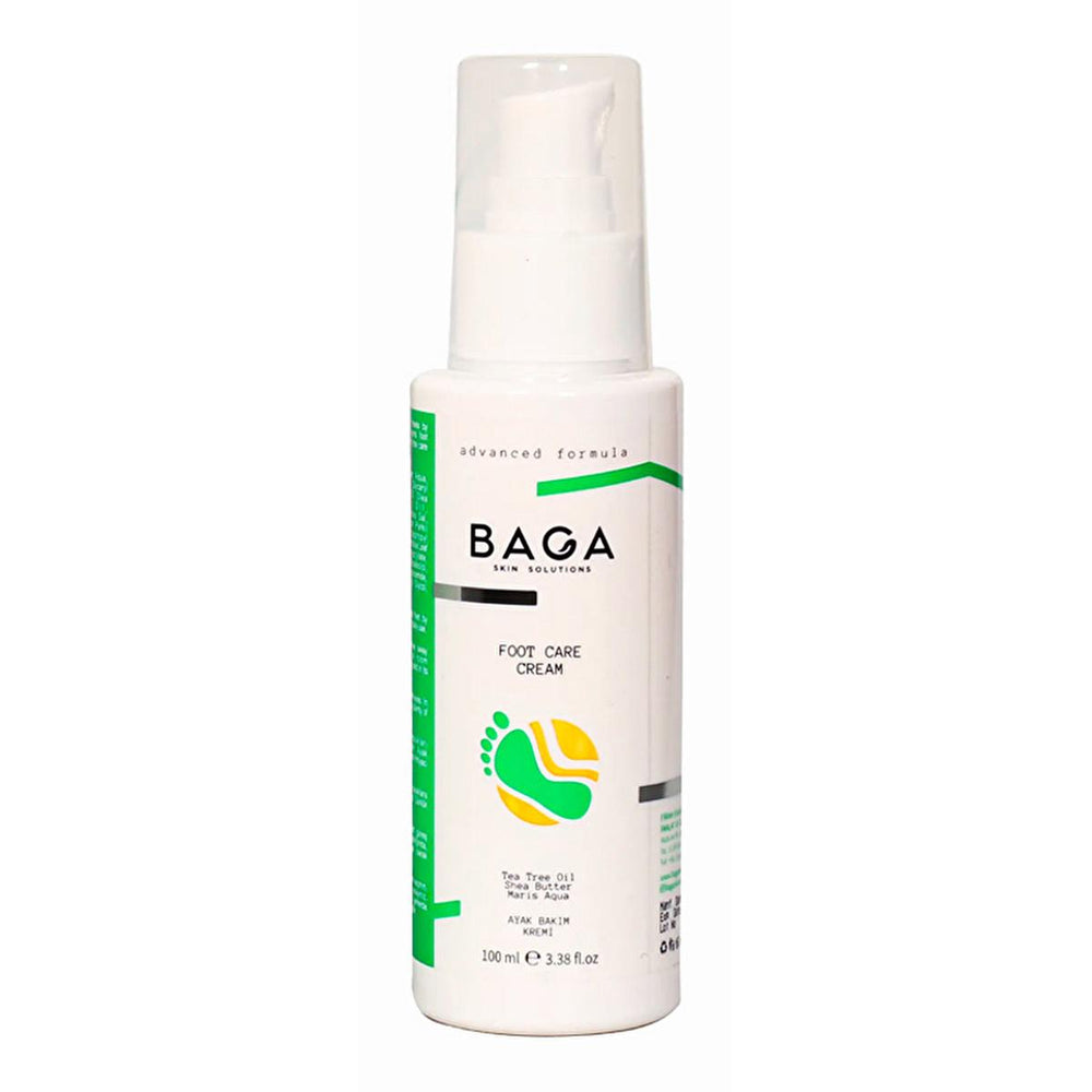Baga Foot Care Cream - Intensive Moisturizer for Dry, Cracked Heels & Skin - 3.38 fl oz - Face Cream