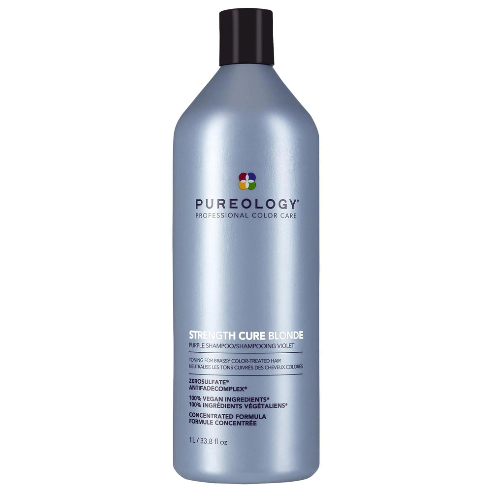 Strength Cure Blonde Purple Shampoo - Sulfate-Free, Vegan Toning Shampoo for Brassy Hair Strength Cure Purple Shampoo for Blonde Hair - Vegan & Sulfate-Free purple shampoo, blonde hair care, sulfate-free shampoo, color-safe hair products, vegan hair care, cruelty-free shampoo, toning shampoo for brassy hair, damaged hair repair, lightened hair care, blonde hair maintenance, eco-friendly hair products, vegan shampoo, cruelty-free hair care, hair toning, brassy hair solution, color protection, hair strengthen