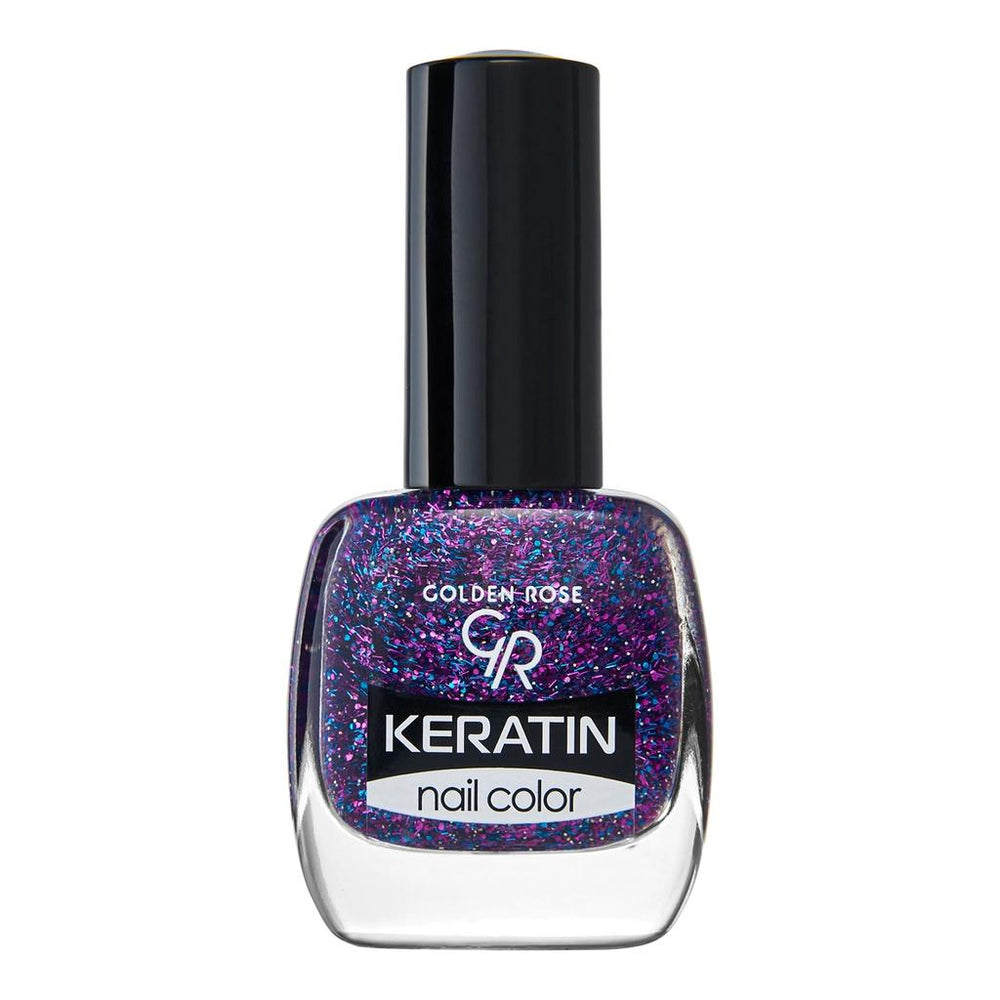 Golden Rose Keratin Glitter Nail Polish No: 414 - 10.2ml