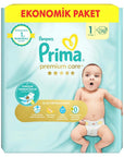 Pampers Premium Care Size 1 Newborn Diapers 70 Count