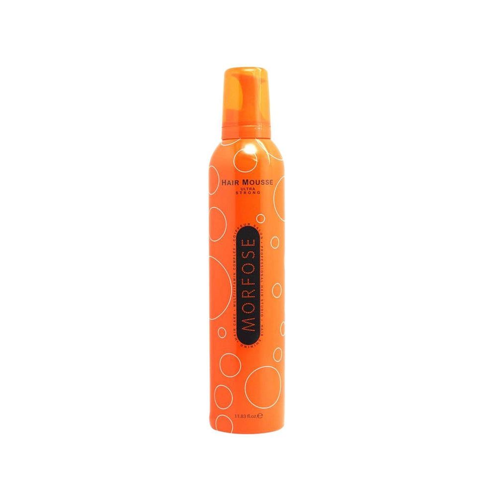 Morfose Ultra Strong Orange Hair Mousse 350ml - Strong Hold Styling for Lasting Hairstyles - Hair Spray