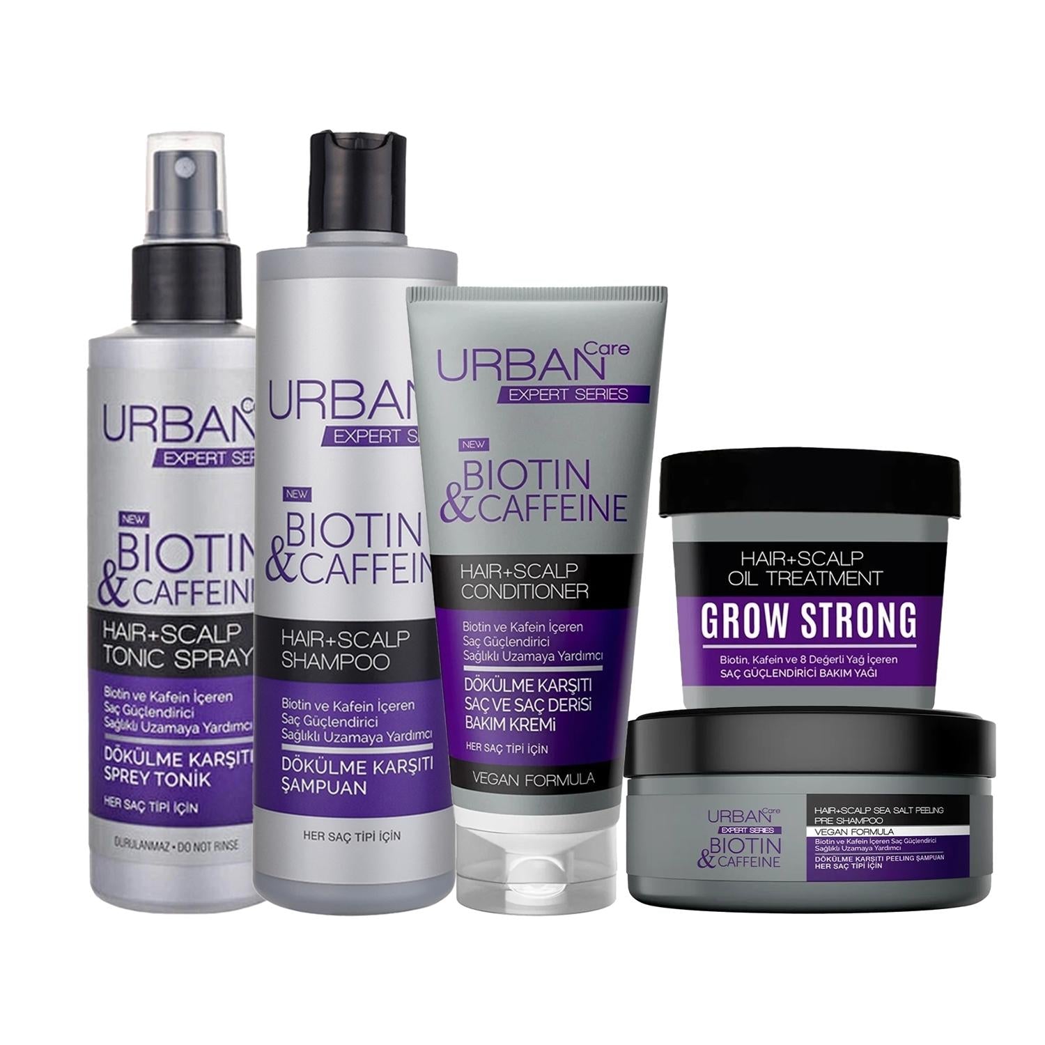URBAN Care Expert Biotin & Caffeine Hair Care Set - Anti-Hair Loss Shampoo, Nourishing Products for Healthy Hair URBAN Care Expert Biotin & Caffeine Hair Care Set hair care set, anti hair loss shampoo, biotin shampoo, caffeine shampoo, nourishing hair products, scalp care, hair loss solution, hair care routine, comprehensive hair care, healthy hair products