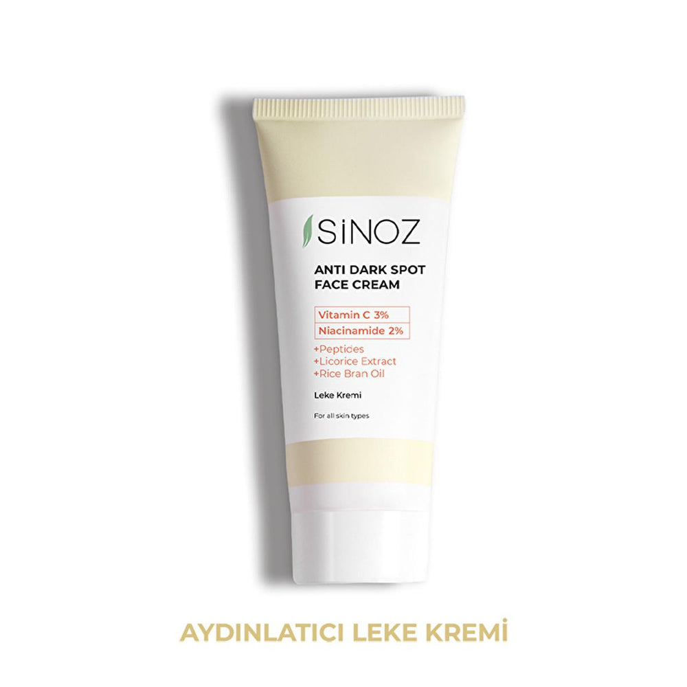 Sinoz: Advanced Skin Lightening Cream - Vitamin C & Niacinamide Dark Spot Corrector, Blemish Removal Skin Tone Evening, Radiant Complexion, 1.35 fl oz Sinoz Skin Lightening Cream - Dark Spot Corrector, Radiant Skin Sinoz Leke Kremi, skin lightening cream, blemish removal cream, skin tone evening cream, Vitamin C cream for dark spots, Niacinamide cream for hyperpigmentation, anti-blemish cream, skin brightening cream, dark spot corrector, dark spot removal, hyperpigmentation treatment, even skin tone, radian