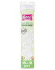Benri Organic Makeup Remover Cotton Pads 100 Count