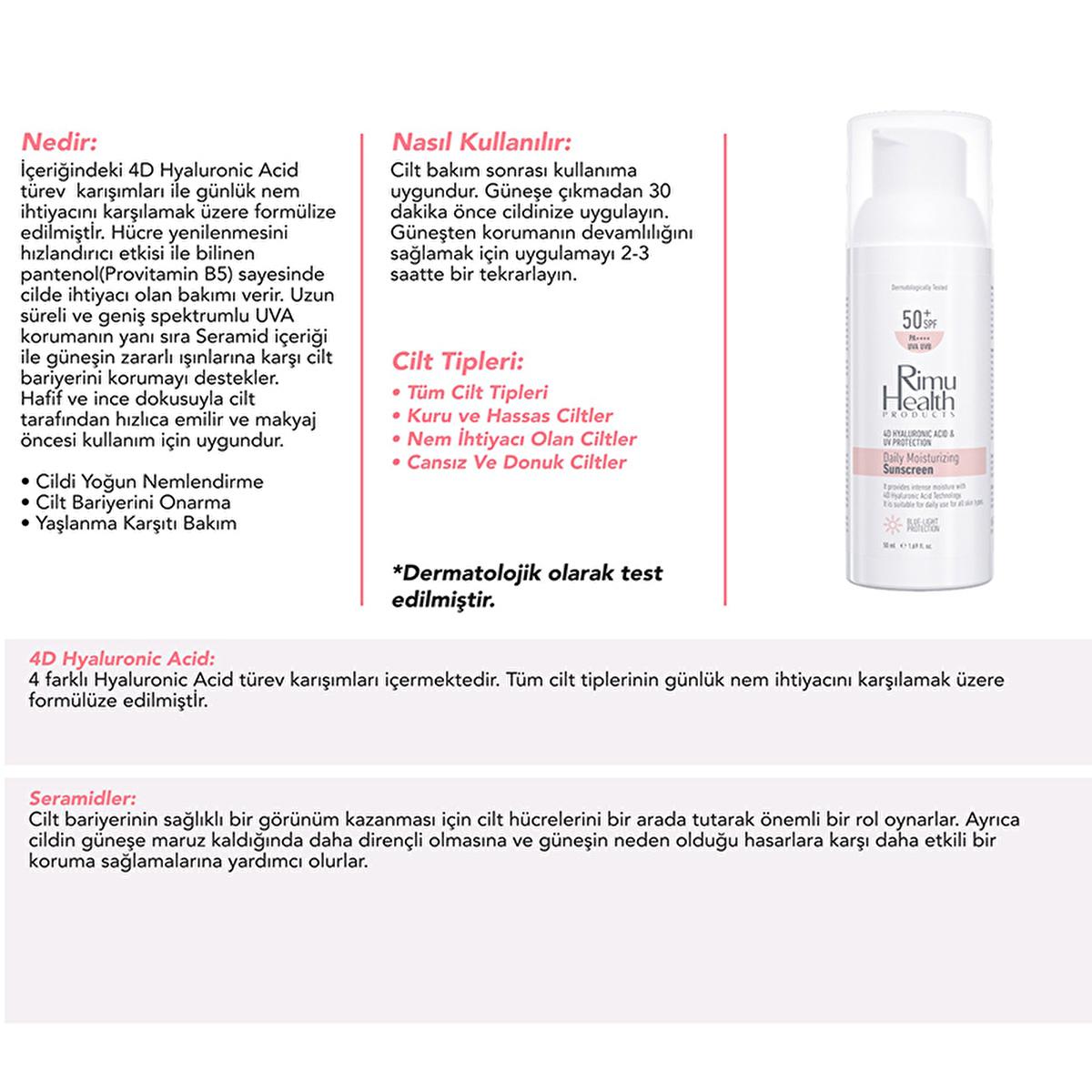 Rimu Health Hyaluronic Acid Daily Sunscreen - SPF UVA/UVB Protection, Lightweight, Moisturizing, Sensitive Skin - 50ml Rimu Health Hyaluronic Acid Sunscreen - Daily UVA/UVB Protection sunscreen, hyaluronic acid sunscreen, daily sunscreen, sun protection, UVA protection, sunscreen for sensitive skin, moisturizing sunscreen, ceramide sunscreen, broad spectrum sunscreen, lightweight sunscreen, Rimu Health, skin care, face sunscreen, body sunscreen, dry skin, sensitive skin, all skin types, hydration, moisturiz