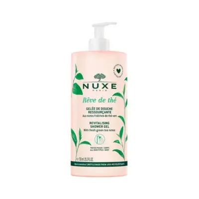 nuxe-reve-de-the-shower-gel-750ml Nuxe Reve De Thé Shower Gel - Invigorating | 750 ml Nuxe Reve De Thé Shower Gel - Invigorating 750 ml nuxe, shower-gel, invigorating, cleanse, body-care, skincare, spa, luxury, bath, ai-generated