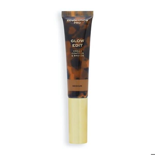 Revolution Pro Glow Edit Cream Contour & Bronze Medium: Easy Sculpting, Buildable Coverage & Natural Matte Finish Bronzer Revolution Pro Cream Contour: Sculpt & Bronze with Matte Finish cream contour, cream bronzer, matte bronzer, hyaluronic acid makeup, shea butter makeup, buildable coverage bronzer, easy contour makeup, natural matte contour, Revolution Pro bronzer, contour makeup for beginners, contour, bronzer, cream makeup, matte makeup, hydrating makeup, buildable bronzer, easy contour, natural contou