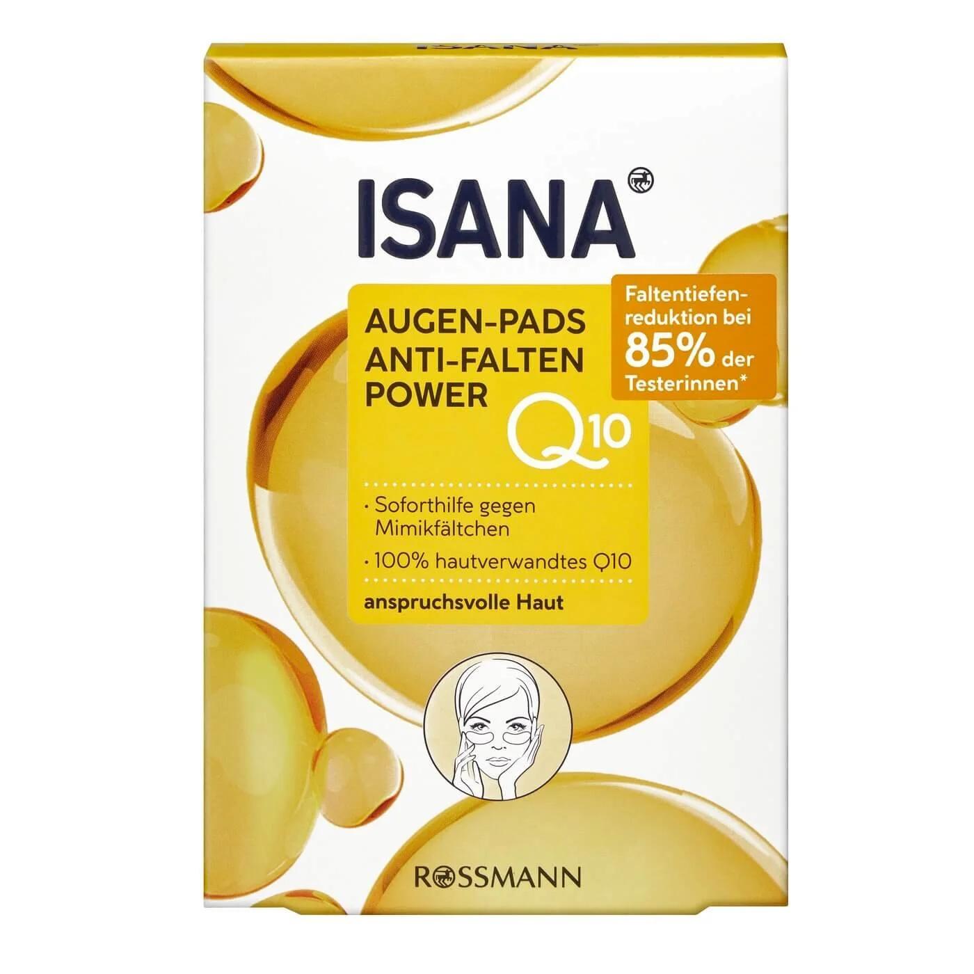 Isana Q10 Anti-Wrinkle Revitalizing Eye Pads 6x2 Pairs