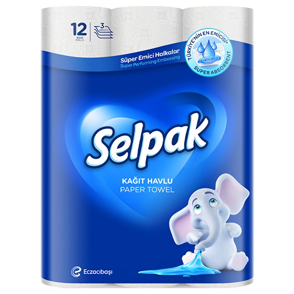 Selpak: Strong & Absorbent 3-Ply Paper Towels - 12 Rolls - Durable, Efficient Cleaning for Kitchen & Home Selpak 3-Ply Paper Towels - Strong & Absorbent | Shop Now paper towels, absorbent paper towels, strong paper towels, durable paper towels, 3-ply paper towels, kitchen paper towels, Selpak paper towels, cleaning towels, household cleaning, spill cleanup, kitchen cleaning, home cleaning, durable, strong, absorbent, multi-layer, textured paper towels, efficient cleaning, quick cleanup, everyday cleaning, h