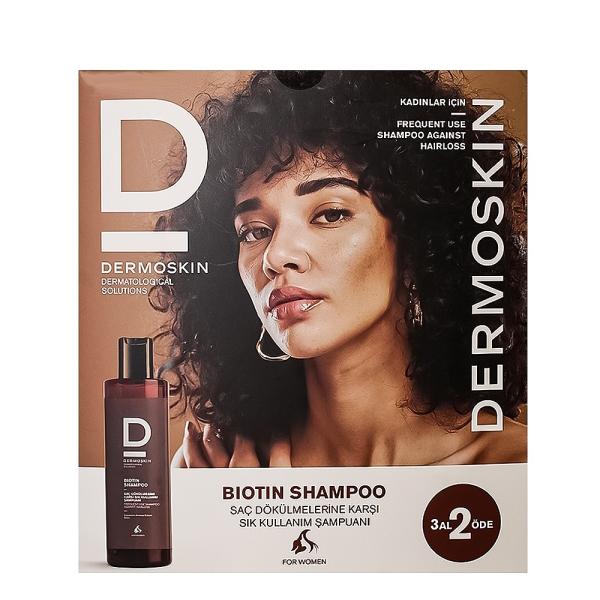 Dermoskin Biotin Shampoo for Women - 3x200ml - Nourishing Hair Care for Healthy Growth Dermoskin Biotin Shampoo for Women - Nourishing Hair Care Biotin Shampoo, Women's Hair Care, Hair Loss Treatment, Dermoskin Biotin Shampoo, Biotin Enriched Hair Shampoo, Hair Care, Hair Growth, Nourishing Shampoo, Gentle Cleansing, Healthy Hair