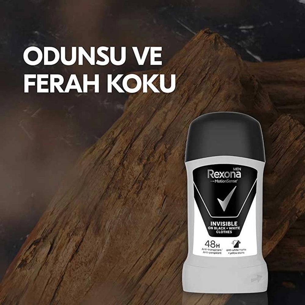 Rexona Men Invisible Black & White Deodorant Stick 50 ml