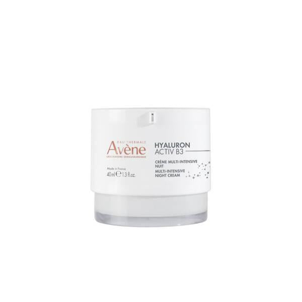 avene hyaluron activ b3 night cream 40ml, hydrating cream for sensitive skin, Avene night cream close-up Avene Hyaluron Activ B3 - Multi-Intensive Night Cream | 40ml Avene Hyaluron Activ B3 Night Cream 40ml avene, hyaluron-activ-b3, night-cream, sensitive-skin, skincare, moisturizer, anti-aging, niacinamide, retinal, ai-generated