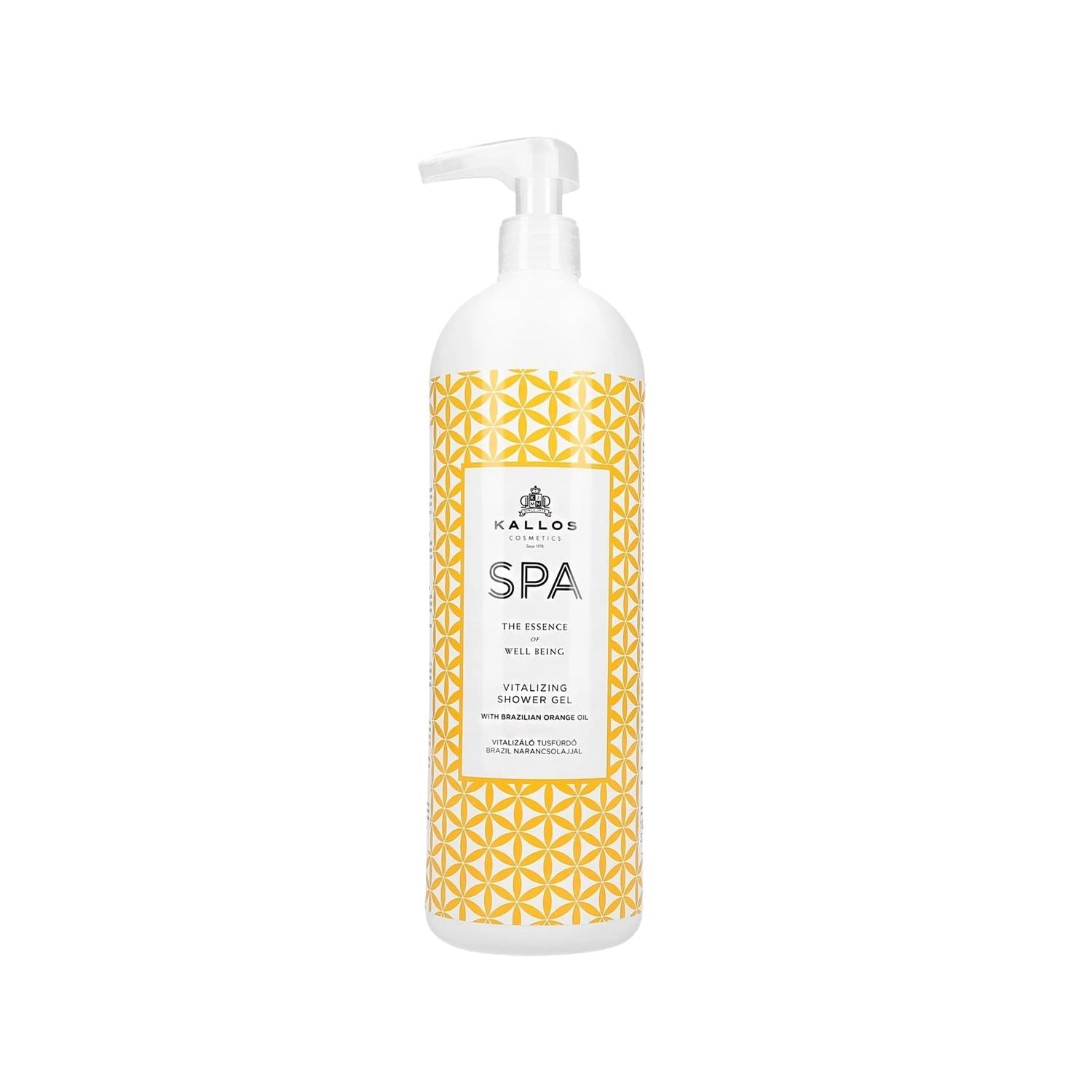 Kallos Cosmetics Invigorating Brazilian Orange Oil Shower Gel 1000ml - Refreshing Spa Experience at Home Kallos Cosmetics Brazilian Orange Oil Shower Gel - Refreshing & Invigorating Kallos Cosmetics, Shower Gel, Brazilian Orange Oil, Invigorating Shower Gel, Spa Shower Gel, Large Volume Shower Gel, Refreshing Shower Gel, Spa Experience, Natural Ingredients, Orange Oil Benefits