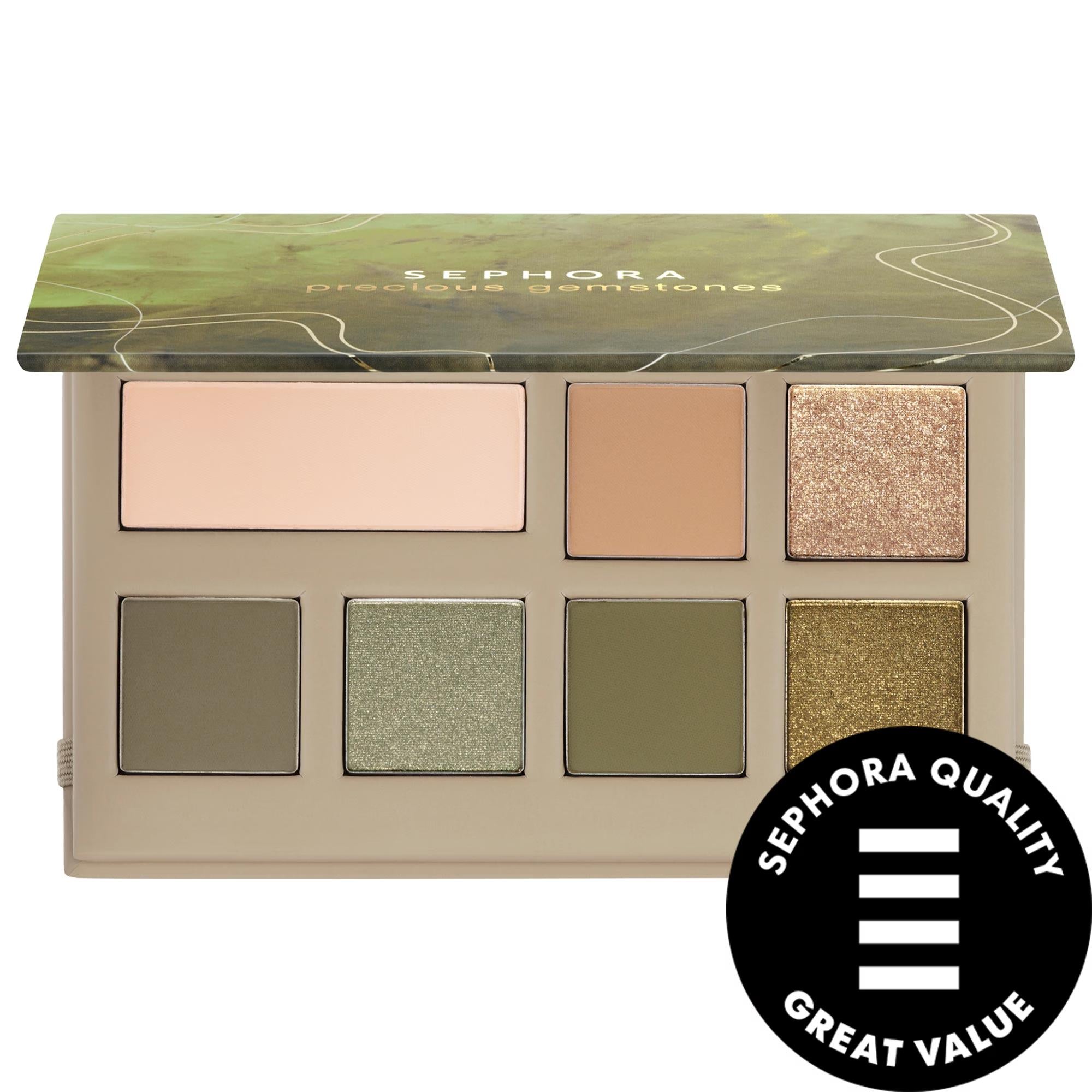 Precious Gemstones Mid-Size Eyeshadow Palette - 4 Gemstone-Inspired Shades with Built-in Mirror Precious Gemstones Eyeshadow Palette - 4 Gemstone Shades eyeshadow palette, gemstone-inspired makeup, portable makeup palette, compact eyeshadow, makeup for eyes, makeup essentials, cosmetic palette, eyeshadow collection, gemstone beauty, makeup on-the-go, eyeshadow for everyday, makeup for special occasions