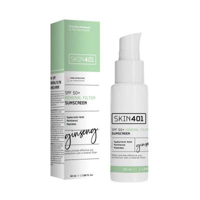 Skin401 SPF50+ Mineral Filter Sunscreen - Vegan, Cruelty-Free, Centella Asiatica Extract - 1.69 fl oz Skin401 SPF50+ Mineral Sunscreen - Vegan &amp; Cruelty-Free mineral sunscreen, SPF 50+ sun protection, vegan skincare, cruelty-free cosmetics, Centella Asiatica extract sunscreen, sun protection, skincare, vegan products, cruelty-free products, sensitive skin friendly, outdoor activities, daily sun protection