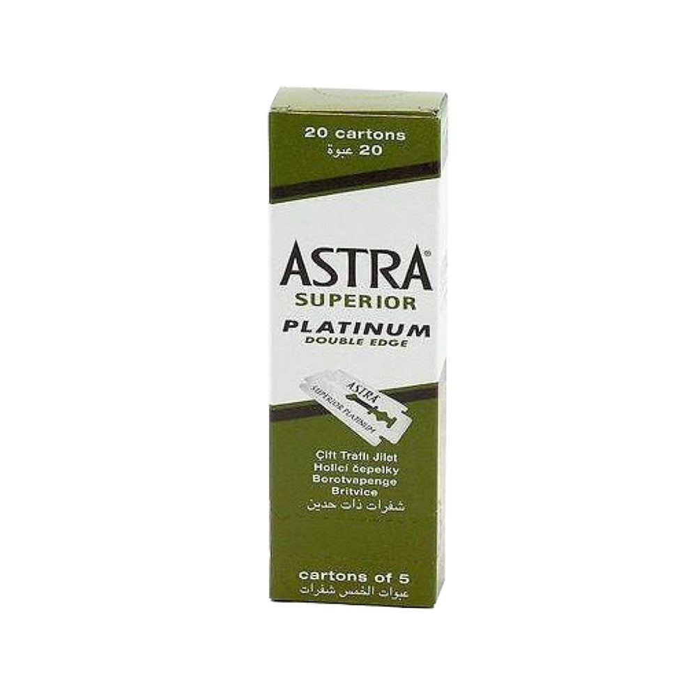 Astra Superior Platinum Double Edge Razor Blades 100 Count