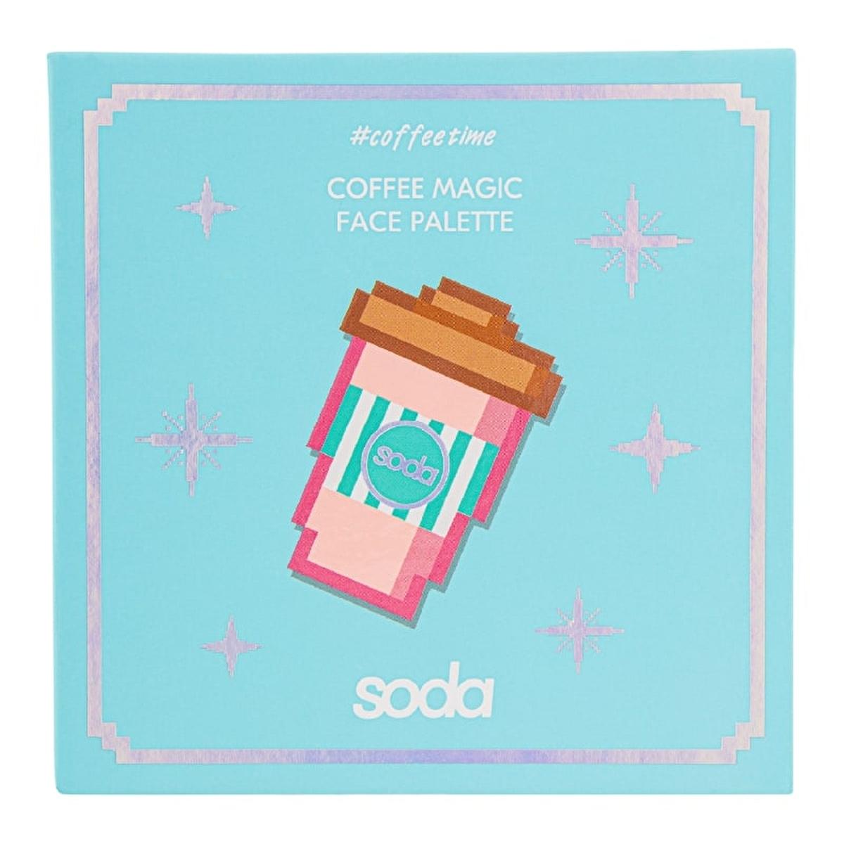 soda-coffee-magic-face-palette-002, 4-in-1 makeup palette by soda Soda Coffee Magic Face Palette 002 - 4-In-1 Contour, Blush, Highlighter & Bronzer for All Skin Tones Soda Coffee Magic Face Palette 002 - 4-In-1 Makeup Essentials soda, face-palette, makeup, cosmetics, contour, blush, highlighter, bronzer, 4-in-1, ai-generated