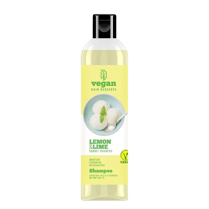 Vegan Hair Dessert Lemon & Lime Sorbet Shampoo - Refreshing, Gentle Cleanser for Oily Hair & Problem Scalps - Collagen Boost - 300 ml Vegan Lemon Lime Shampoo - Oily Hair & Scalp Refresh - 300ml Vegan shampoo, Lemon lime shampoo, Shampoo for oily hair, Shampoo for problem scalp, Natural hair cleanser, Vegan hair care, Lemon extract shampoo, Lime extract shampoo, Gentle shampoo, Refreshing shampoo, vegan hair products, shampoo, oily hair, problem scalp, natural cleanser, lemon shampoo, lime shampoo, gentle c