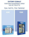 Extory Cobalt Men's Fragrance Set - 150ml Deo Sprey & 100ml Erkek Parfüm Extory Cobalt Men's Fragrance Set - Deo Sprey & Perfume men's fragrance set, Cobalt fragrance, deodorant spray, men's perfume, personal care gift set, grooming essentials, men's grooming, fragrance for men, coordinated scent, long-lasting freshness