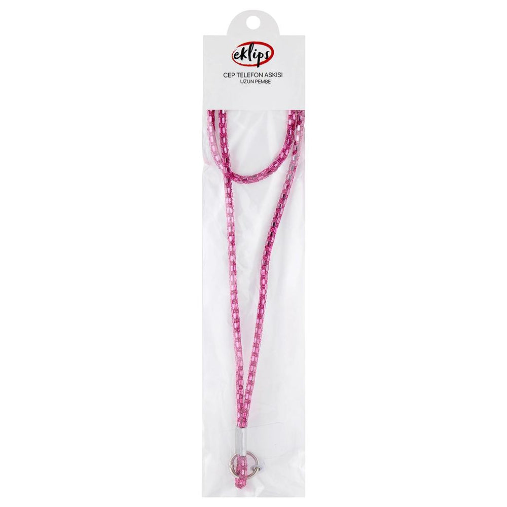 Eklips Long Pink Phone Strap for Hands-Free Convenience
