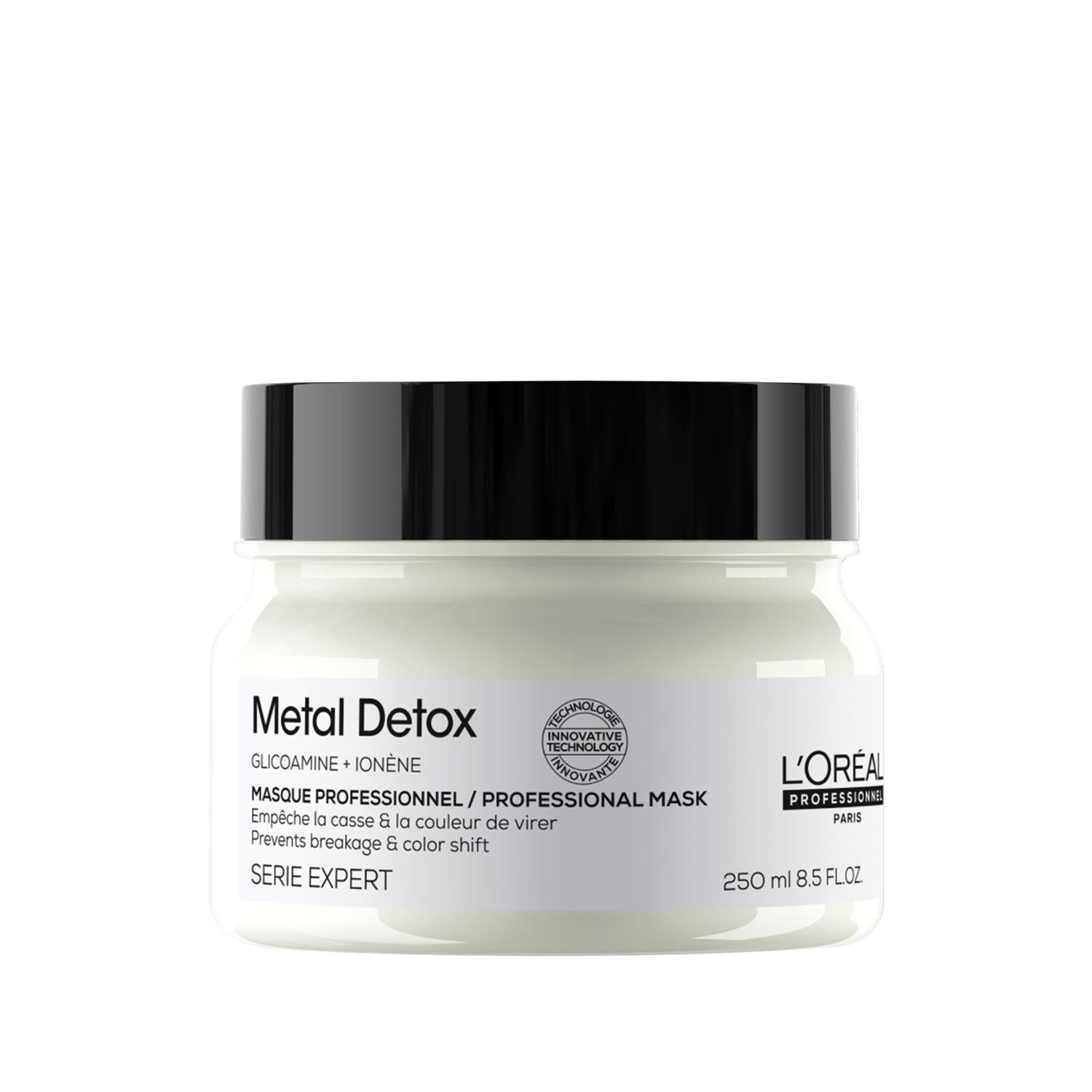 L&#39;Oreal Professionnel Paris Serie Expert Metal Detox Hair Care Mask for Colored &amp; Chemically Treated Hair - 250ml L&#39;Oreal Metal Detox Mask for Colored Hair hair care mask, color-treated hair protection, metal detox hair mask, L&#39;Oreal Professionnel Paris, Serie Expert Metal Detox, hair care for colored hair, professional hair care products, metal detoxifying hair mask, hair repair treatment, colored hair care, chemical treatment hair care, professional hair mask