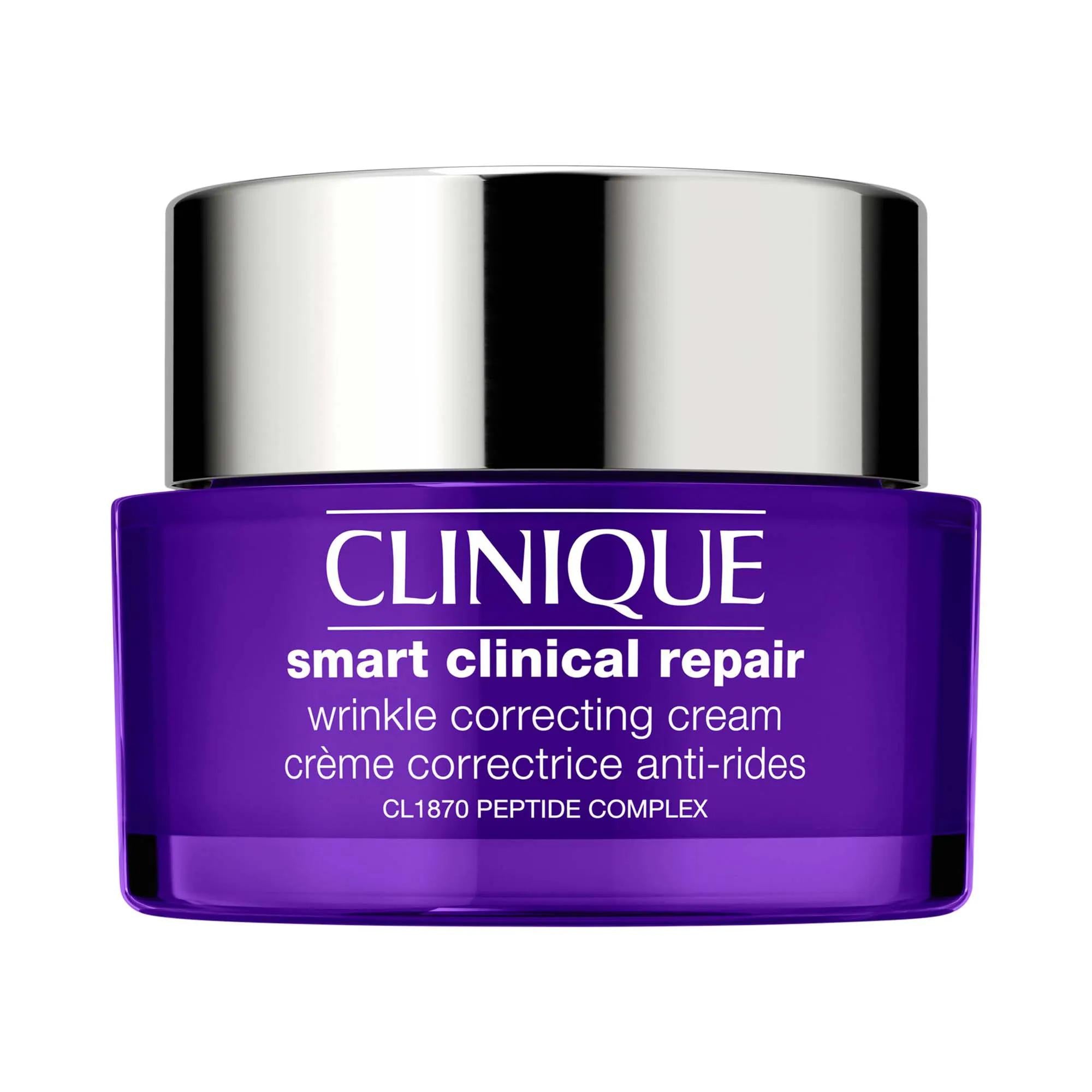 Smart Clinical Repair Wrinkle Correcting Cream - Anti-Aging Skincare, Hydrating Moisturizer, Paraben-Free Smart Clinical Repair Wrinkle Cream - Anti-Aging &amp; Hydrating wrinkle correcting cream, anti-aging skincare, hydrating moisturizer, paraben-free skincare, phthalate-free skincare, skincare, moisturizer, face cream, fine lines and wrinkles, dry skin, sensitive skin, cleaner skincare, CL1870 Peptide Complex™, Hyaluronic Acid, Soybean Seed Extract, clinically tested, skincare concerns, aging skin, smooth sk