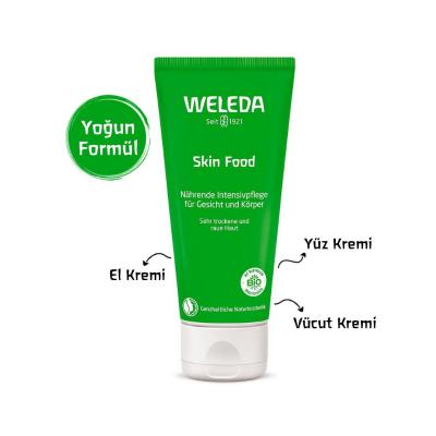Weleda Skin Food: Intense Hydration & Nourishment for Dry, Damaged Skin | Natural Moisturizing Cream for Face, Hands, Elbows & Cracked Heels (2.54 fl oz) Weleda Skin Food: Dry Skin Moisturizer & Nourishing Cream Skin Food cream, Weleda Skin Food, dry skin moisturizer, nourishing skin cream, natural skincare for dry skin, intensive moisturizing cream, cracked heel treatment, elbow moisturizer, moisturizer, Violet extract, Chamomile extract, Calendula flower extract, beeswax formula, plant oils, face, hands, 