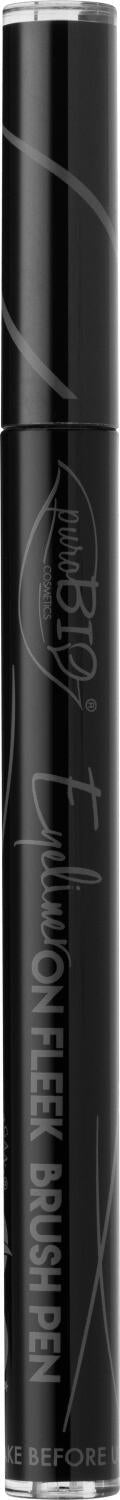 Purobio 01 Eyeliner Brush Pen - Precise Eyeliner, Organic Makeup for Sensitive Eyes - Eyeliner