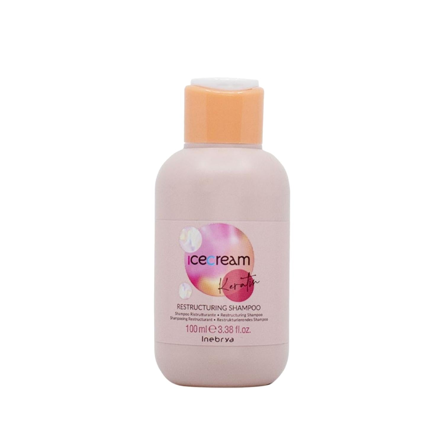 Inebrya Keratin Restructuring Shampoo - Repairs & Strengthens Damaged Hair, 3.38 fl oz Inebrya Keratin Shampoo for Damaged Hair Repair Keratin restructuring shampoo, Hair repair shampoo, Inebrya Ice Cream Shampoo, Keratin hair care, Restructuring hair products, Hair repair, Damaged hair care, Chemically treated hair, Hair restructuring, Hair strengthening, Hair care products, Cosmetics, Beauty products, Hair maintenance