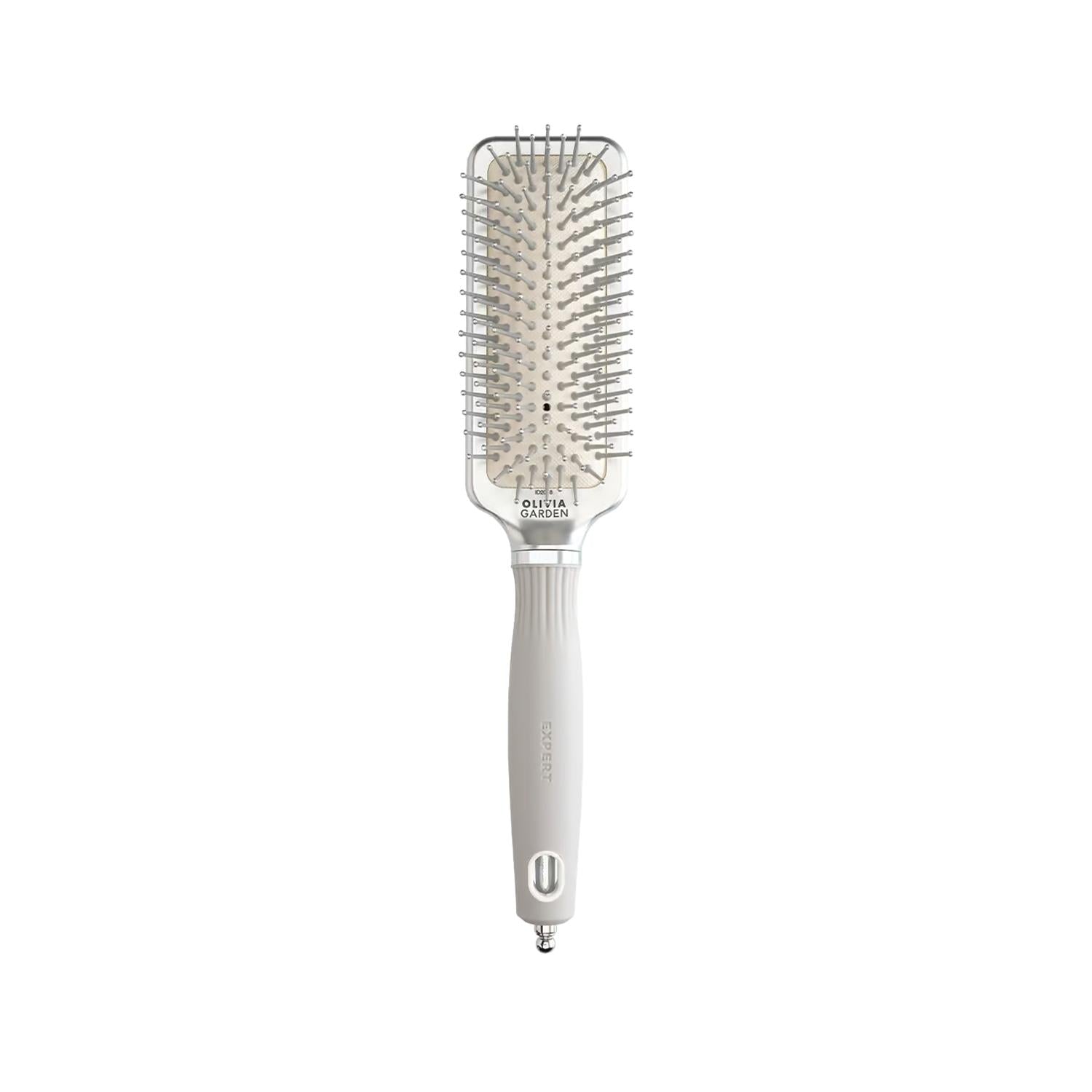 Olivia Garden Expert Care Rectangular Nylon Bristles Hair Brush - Silver S, Professional Detangling & Styling Tool Olivia Garden Expert Care Hair Brush - Silver S hair brush, nylon bristles brush, rectangular hair brush, Olivia Garden Expert Care, professional hair care tools, detangling brush, styling brush, hair care tools, professional hair brush, hair styling, hair detangling