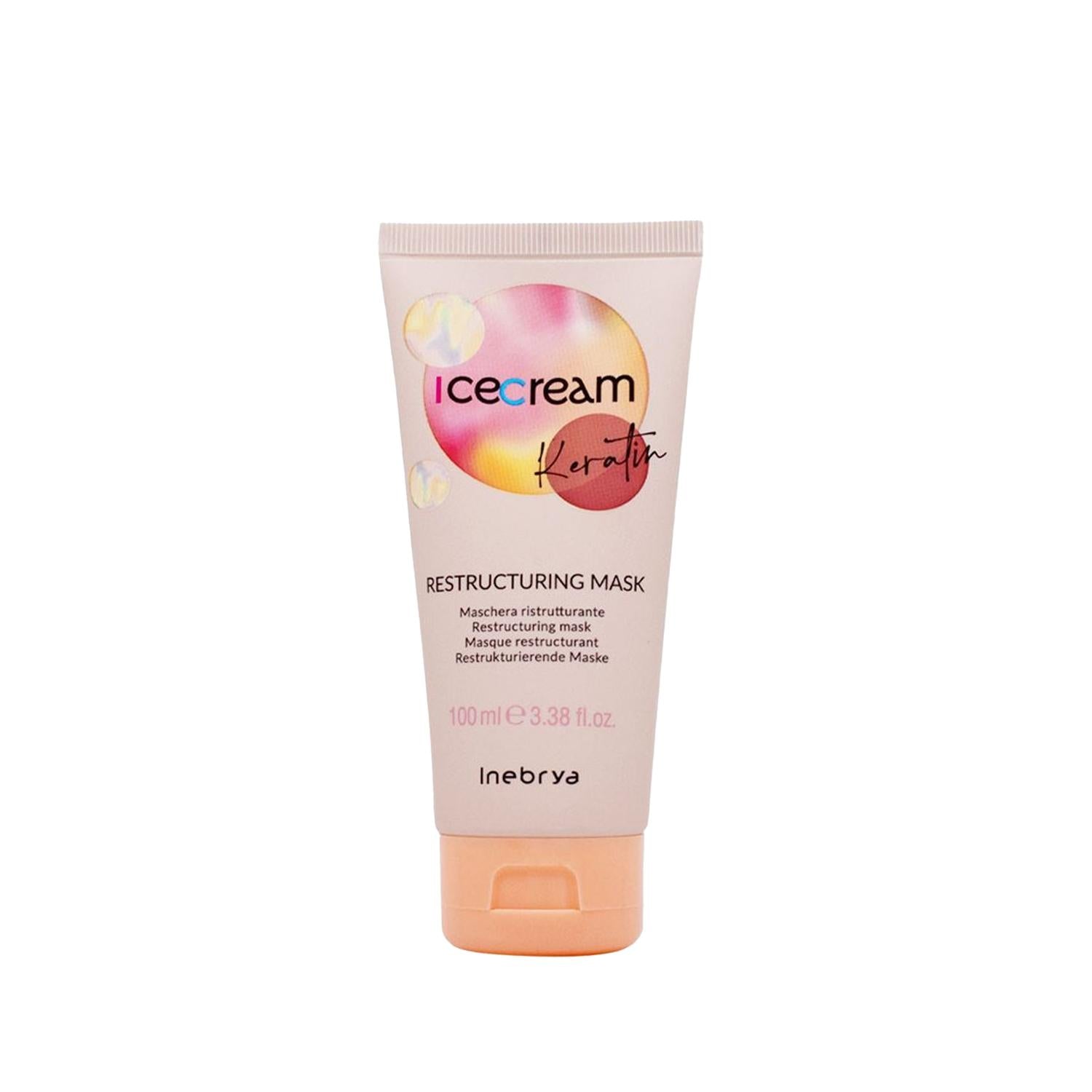 Inebrya Ice Cream Keratin Hair Mask 100ml - Nourishing & Repairing Treatment for Damaged Hair Inebrya Keratin Hair Mask - Repair & Nourish Damaged Hair Keratin hair mask, Hair repair treatment, Inebrya Ice Cream, Restructuring hair mask, Nourishing hair care, Damaged hair repair, Hair care routine, Keratin treatment, Hair nourishment, Hair restructuring, Hair repair mask