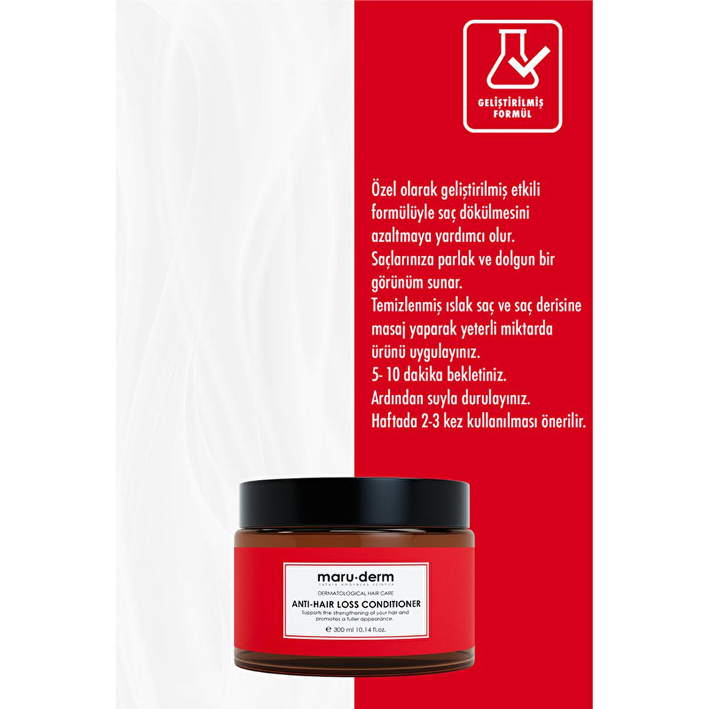 Maruderm Anti-Hair Loss Hair Cream 300ml - Nourishes & Stimulates Hair Growth, Enhances Shine & Strength - Hair Mask