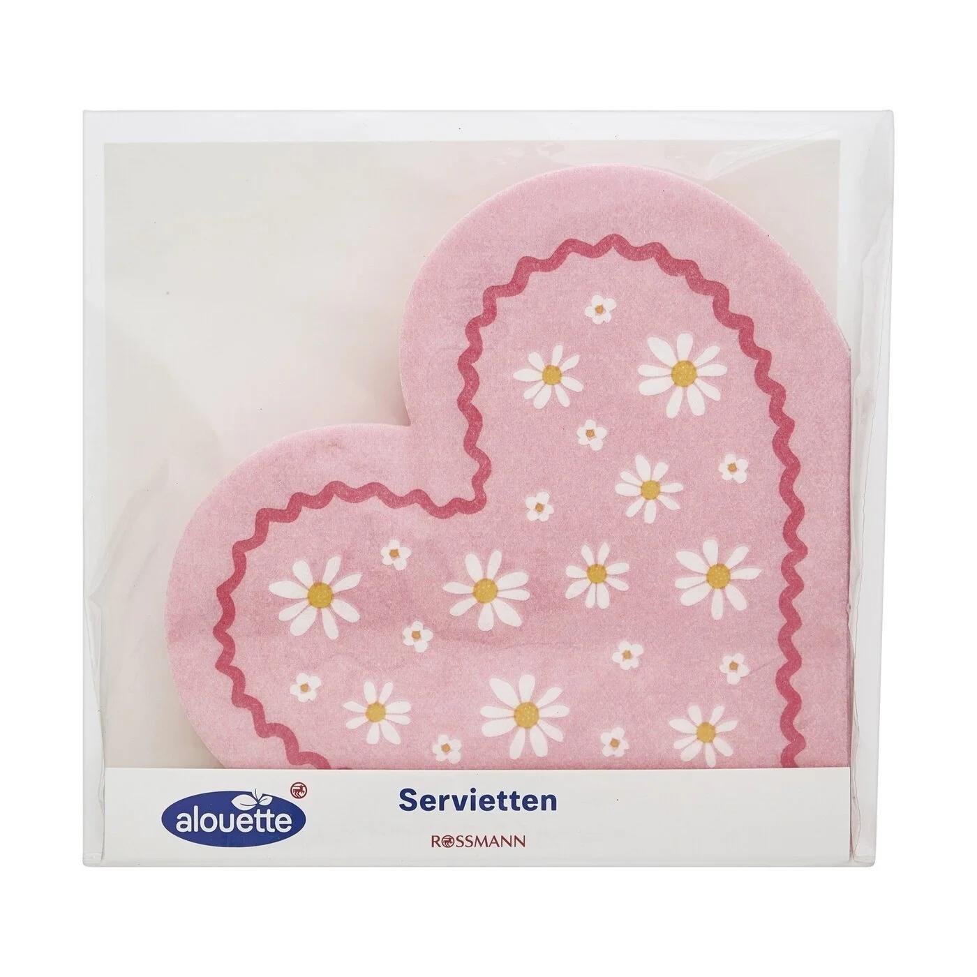 Alouette Heart Cut Spring Napkins 12-Pack