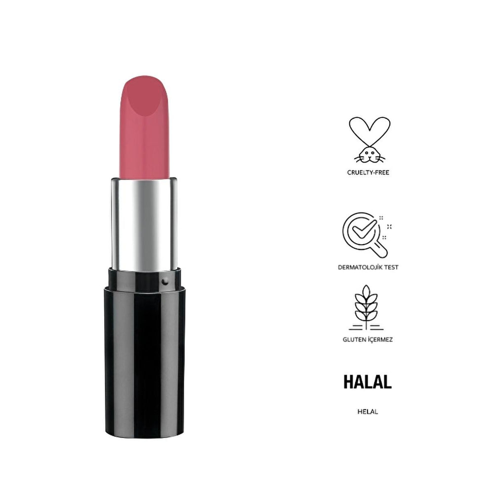 Lipstick - Pastel Nude Lipstick 525 - Moisturizing, Cruelty-Free & Dermatologically Tested - Lipstick