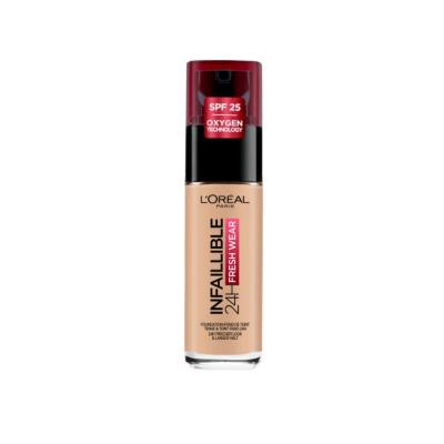 Loreal Paris Infaillible 24H Fresh Wear Foundation - Natural Rose Shade, Long Lasting Flawless Coverage Makeup - view 6