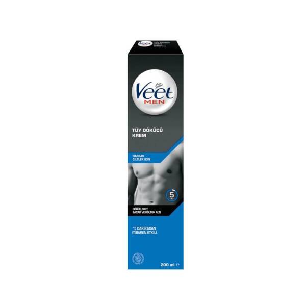 Veet Men Hair Removal Cream for Sensitive Skin 200ml - Quick Action - image 8