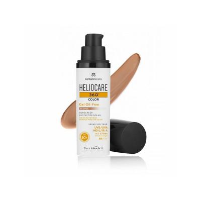 heliocare 360 gel oil free bronze SPF50 50ml, sunscreen for oily skin, matte finish sunscreen, tinted sunscreen for outdoor activities Heliocare 360 Gel Oil Free Bronze SPF50 | 50ml Heliocare 360 Gel Oil Free Bronze SPF50 - 50ml heliocare, sunscreen, oil-free, spf50, bronze, oily-skin, outdoor-enthusiasts, ai-generated, tinted-sunscreen, skincare