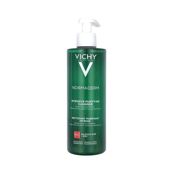 Vichy Normaderm Phytosolution Intensive Purifying Gel for Oily Skin - 400ml, Salicylic Acid Face Wash, Botanical - Cleanser