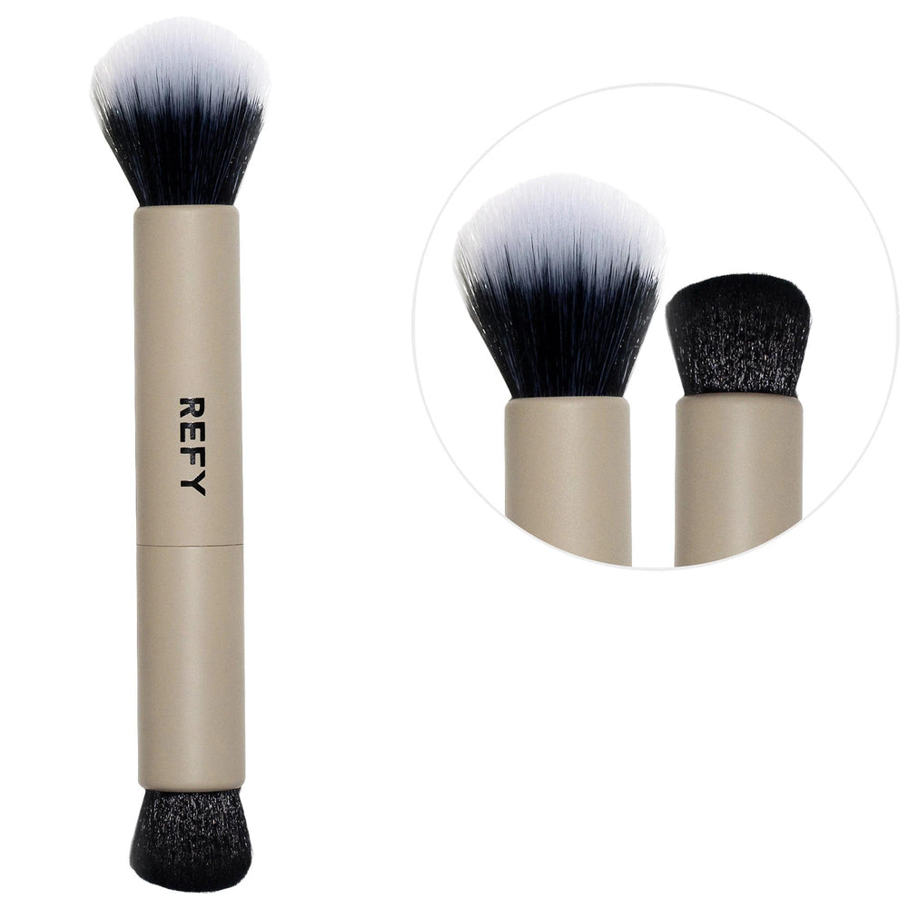 Duo Fiber Face Brush: Achieve Streak-Free Bronzed Perfection with this Vegan & Cruelty-Free Cream Blending Brush Duo Fiber Brush: Vegan, Cruelty-Free Bronzer Perfection vegan makeup brush, bronzer brush, cruelty-free brush, synthetic face brush, dual fiber brush, stippling brush, makeup blending brush, cream brush, face brush, makeup brush, vegan brush, cruelty-free makeup, synthetic brush, dual fiber, stippling, makeup blending, cream, cosmetics, beauty, makeup application, streak-free, natural finish, bui