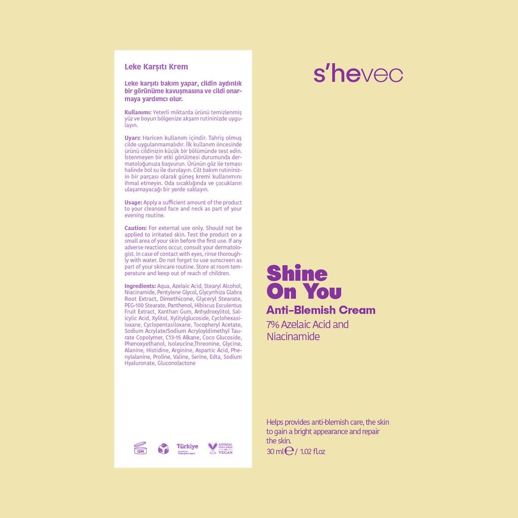She Vec Shine On You Barrier Support Cream 30 ml